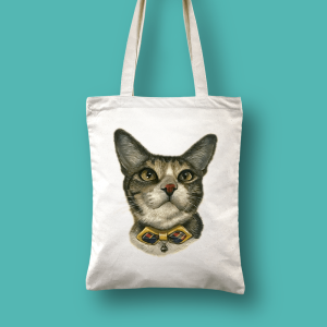 手繪 Tote Bag (米色布)